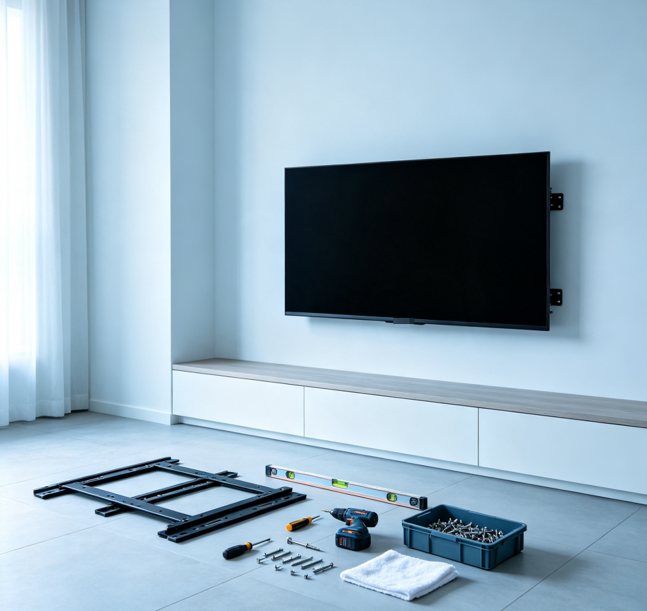 Flat-Screen TV Wall Mounting Process Guide - Image 2